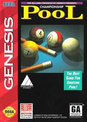 An image of the game, console, or accessory Championship Pool - (CIB Flaw) (Sega Genesis)