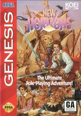 An image of the game, console, or accessory Uncharted Waters New Horizons - (LS) (Sega Genesis)