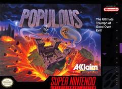 An image of the game, console, or accessory Populous - (LS Flaw) (Super Nintendo)