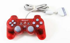 Clear Red Dual Shock Controller - (LS Flaw) (Playstation)