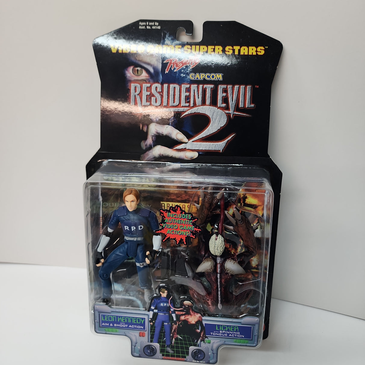 Resident Evil 2 Leon and Licker Figure - (Sealed - P/O) (ToyBiz) (1998)