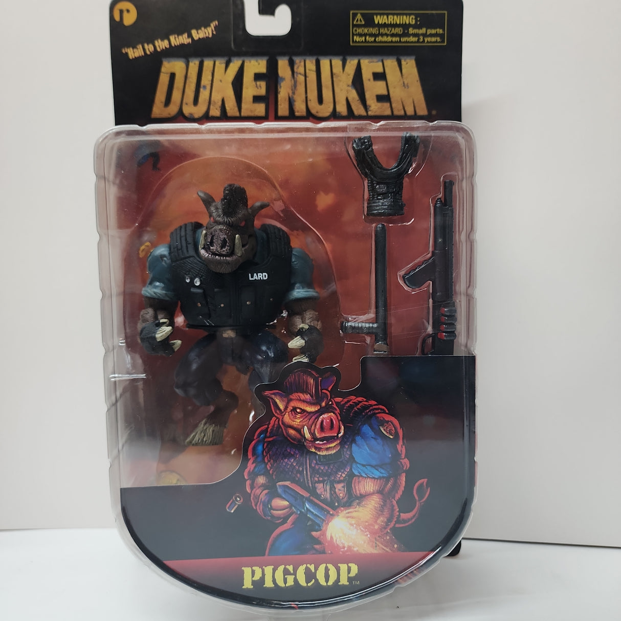 Duke Nukem Pig Cop Action Figure -(Sealed - P/O) (1997) (Resaurus)