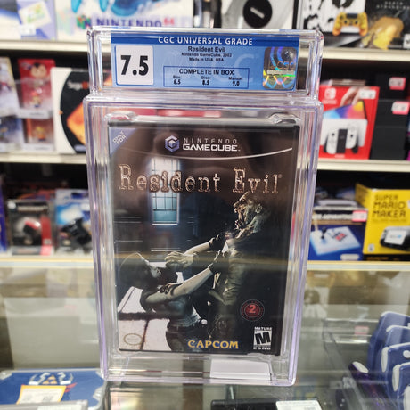 An image of the game, console, or accessory Resident Evil - (CIB) (CGC Graded 7.5) (Gamecube)