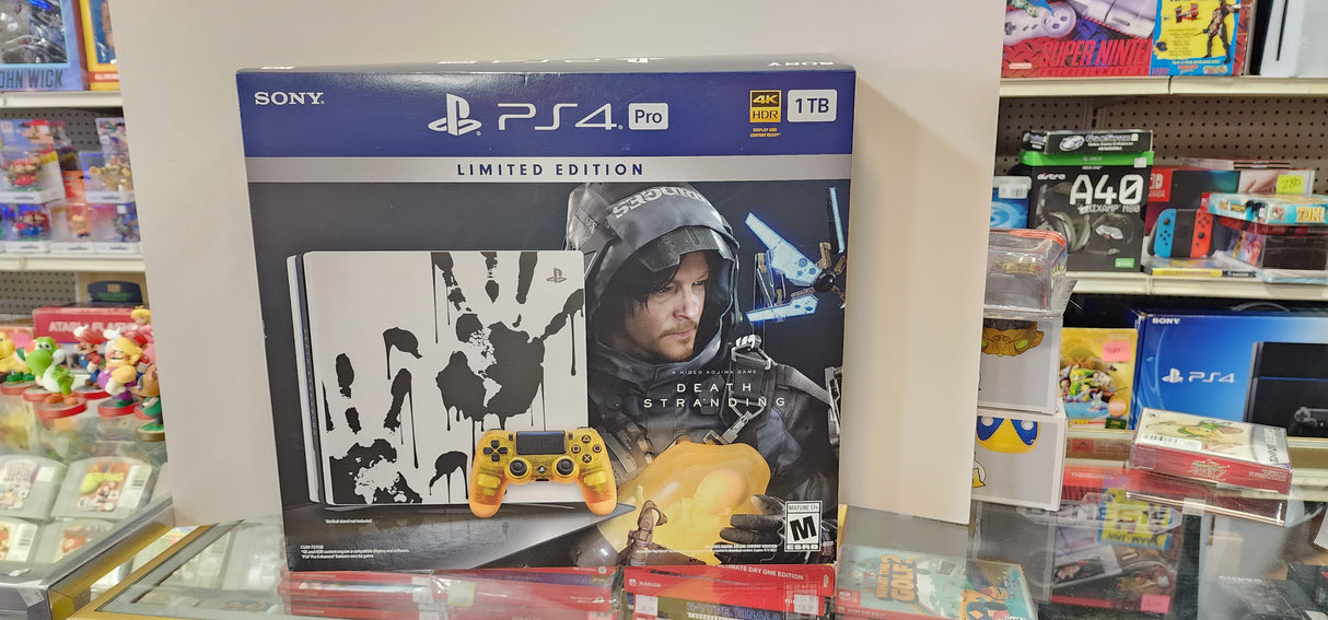 An image of the game, console, or accessory Playstation 4 Pro 1TB Death Stranding Console - (CIB) (Playstation 4)