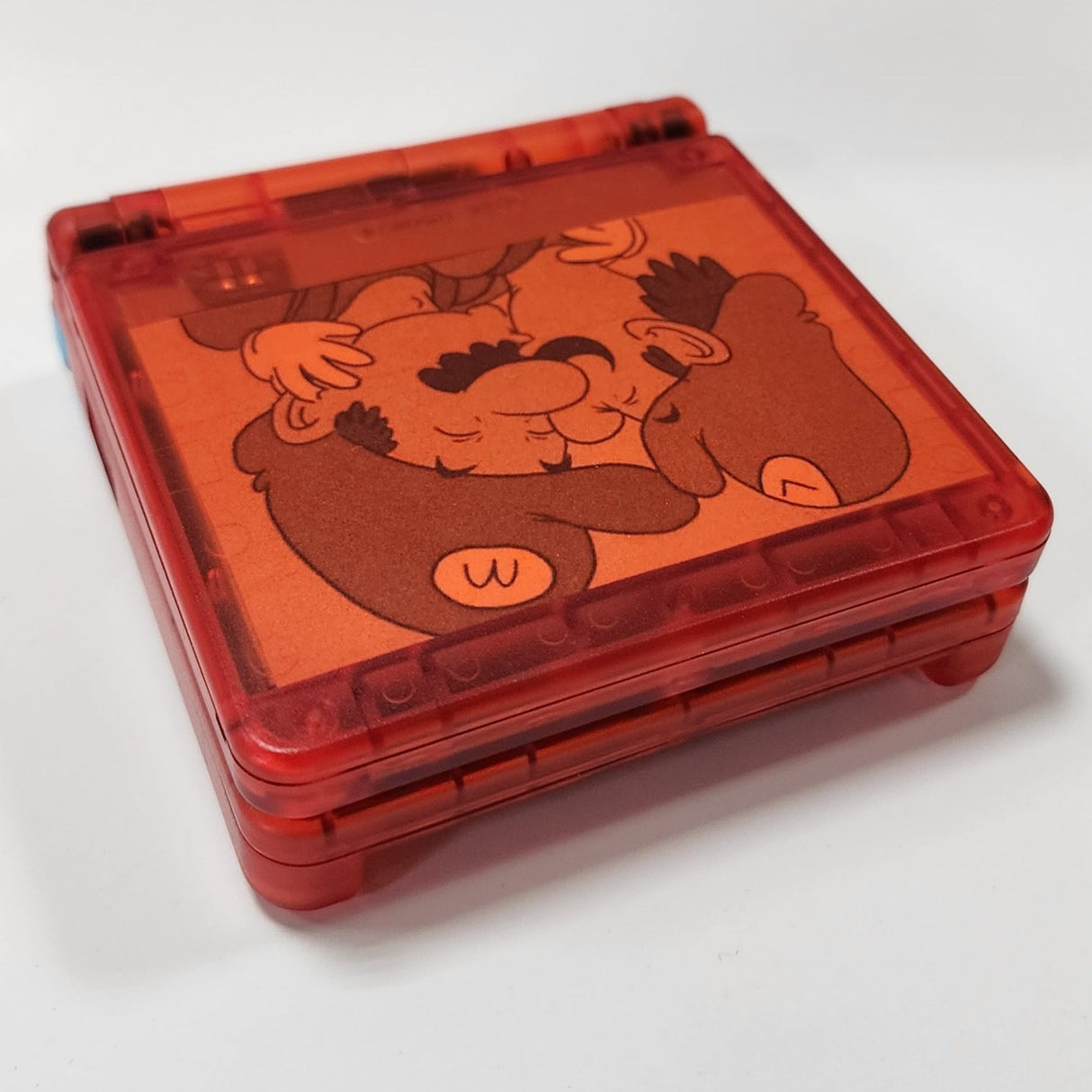 Gameboy Advance SP [AGS-101] - Secret Castle 'Brotherly Love' Edition - (LS) (Custom Shell/Button Replacement) (Gameboy Advance)