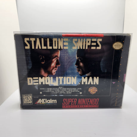 An image of the game, console, or accessory Demolition Man (no manual) (box wear) - (CIB) (Super Nintendo)