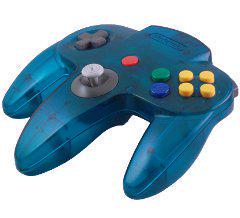 An image of the game, console, or accessory Ice Blue Controller - (LS) (Nintendo 64)