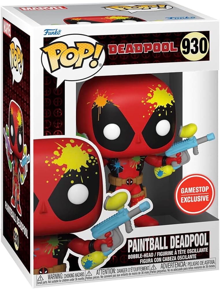 Funko Pop Paintball Deadpool GME Excl #930