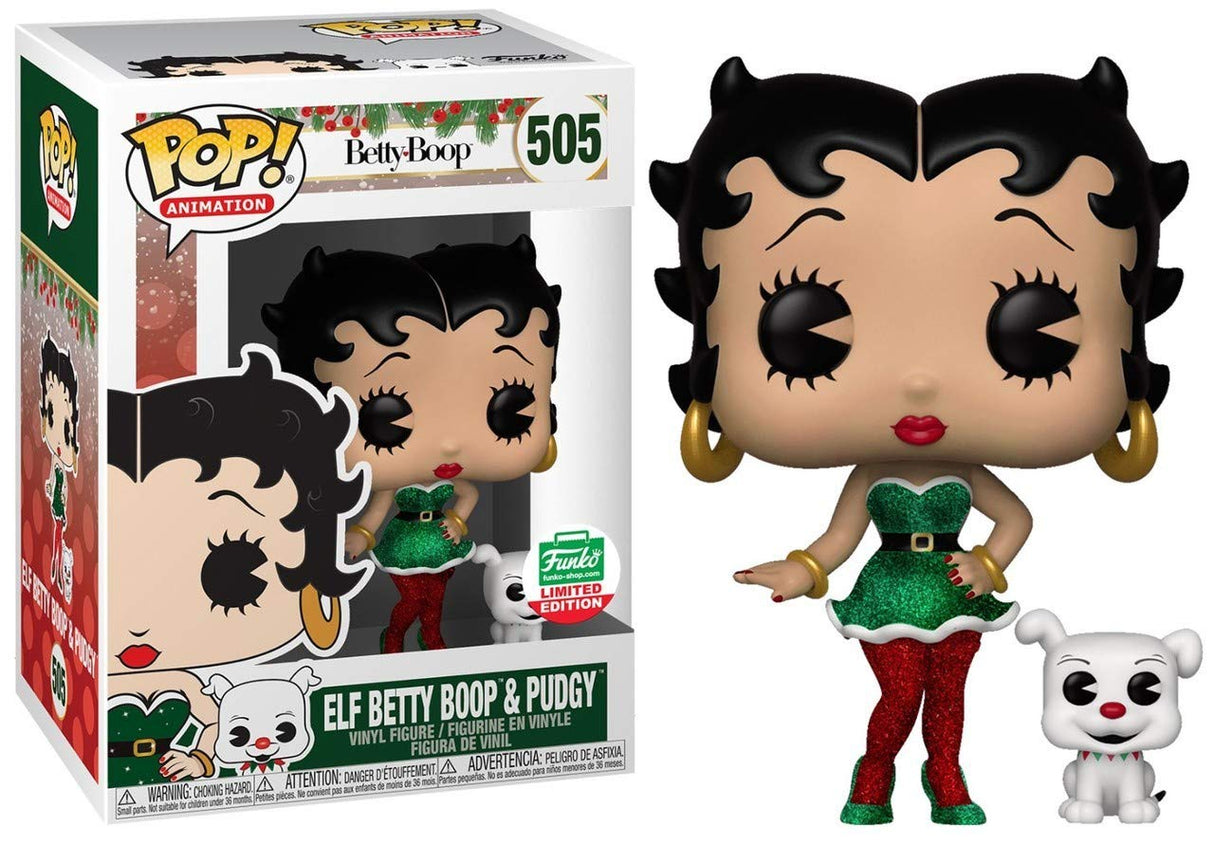 Funko Pop Betty Boop Elf Betty Boop and Pudgy #505