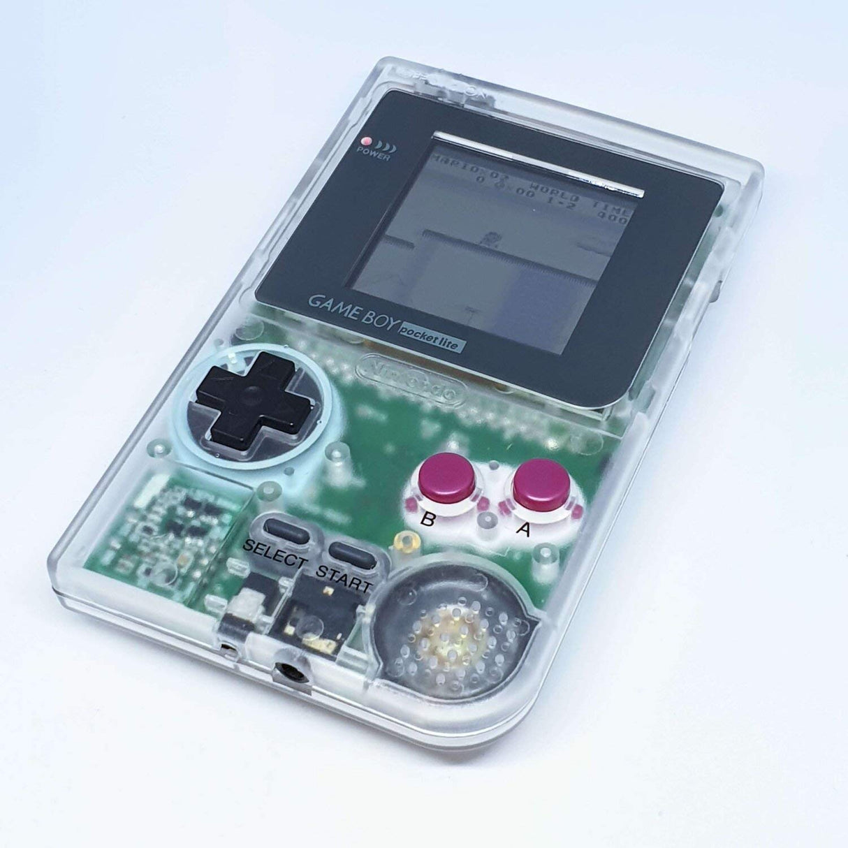 Clear Game Boy Pocket - (LS Flaw) (GameBoy)