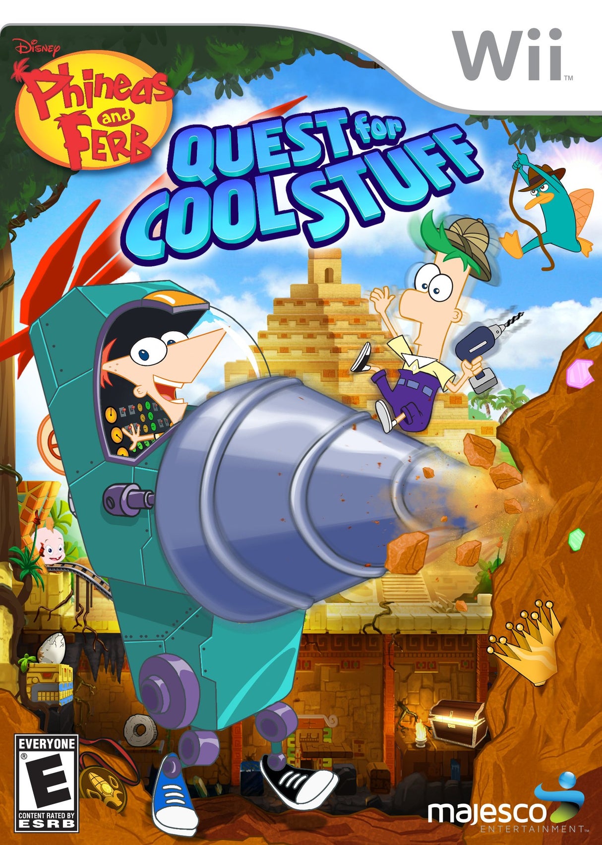 An image of the game, console, or accessory Phineas & Ferb: Quest for Cool Stuff - (LS) (Wii)