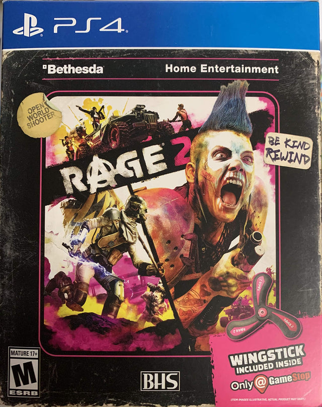 An image of the game, console, or accessory Rage 2 [Gamestop Wingstick Edition] - (CIB) (Playstation 4)