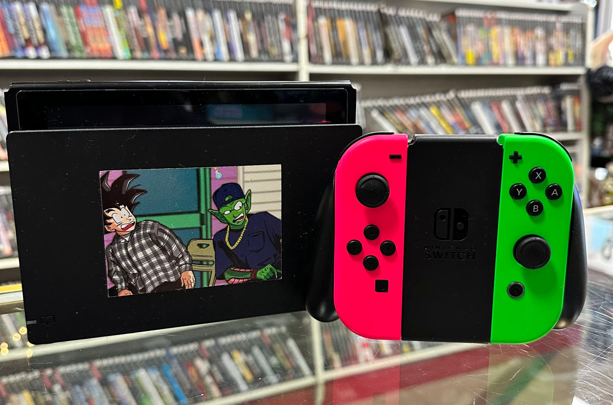 Nintendo Switch with Pink and Green Joycons - (LS) (Nintendo Switch)