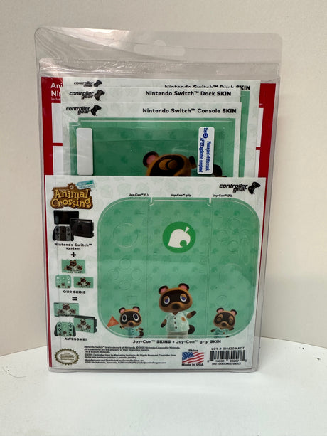 Animal Crossing Tom Nook and steam Nintendo Switch Skin and Screen Protector