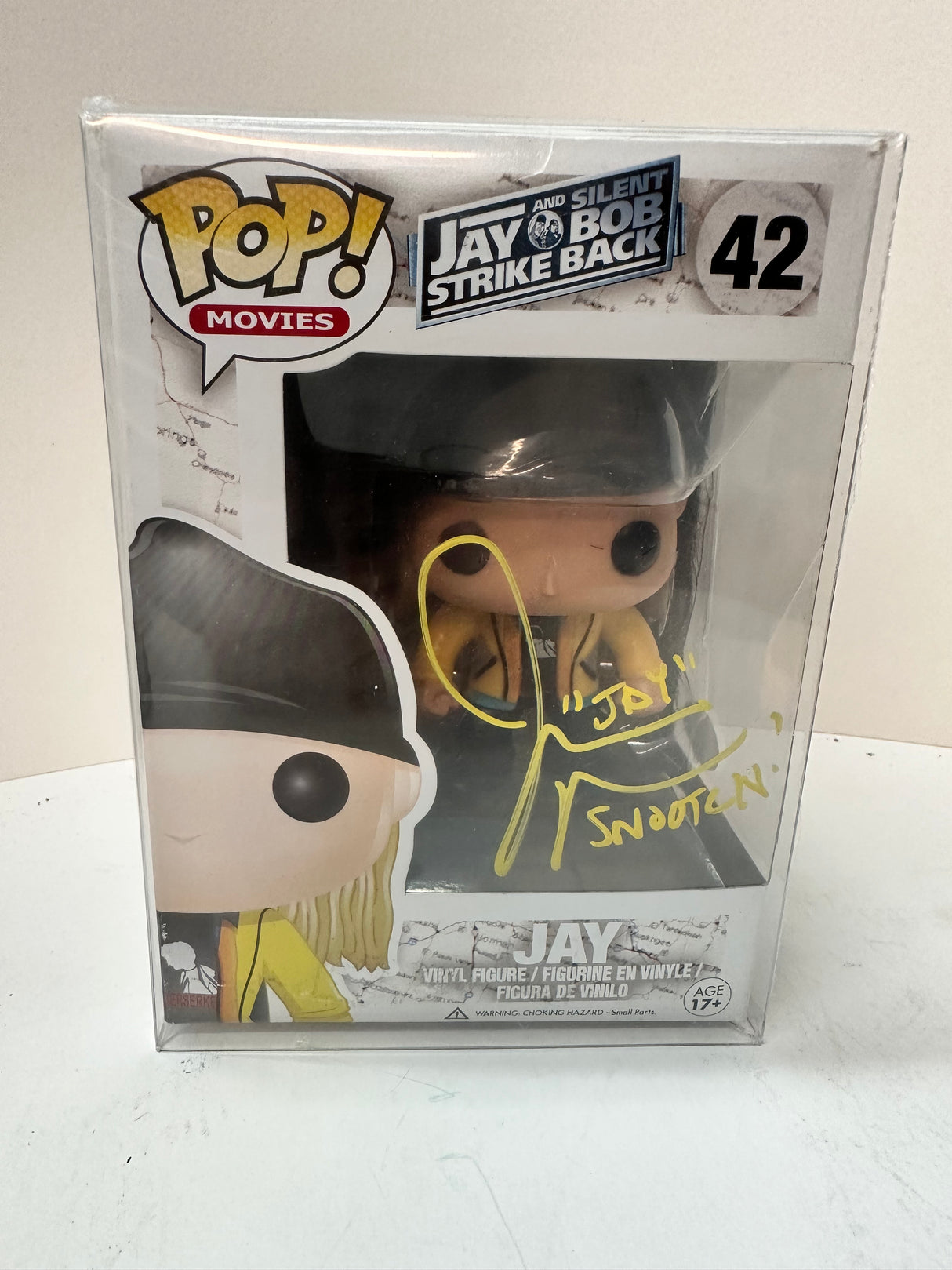 Funko Pop! #42 "JAY" Jay & Silent Bob Strike Back Vaulted Jason Mewes SIGNED