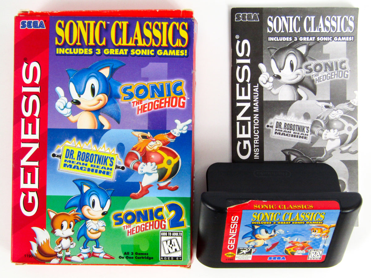 Sonic Classics [Cardboard Box] - (CIB Flaw) (Sega Genesis)