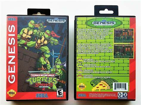 Teenage Mutant Ninja Turtles in Streets of Rage 2 [Homebrew] - (CIB) (Sega Genesis)