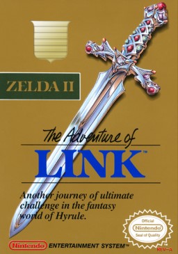 Zelda ii The Adventure of Link [Gray Cart][Torn Flap] - (CIB) (NES)