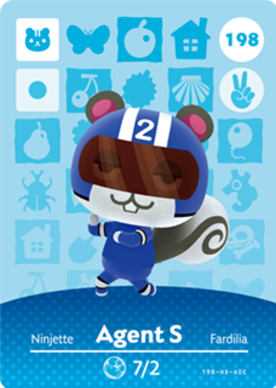 Agent S Animal Crossing Amiibo Card - Animal Crossing Cards - Series 2