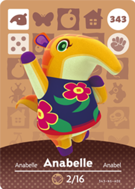 Anabelle Animal Crossing Amiibo Card - Animal Crossing Cards - Series 4