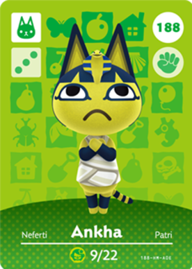 Ankha Animal Crossing Amiibo Card - Animal Crossing Cards - Series 2