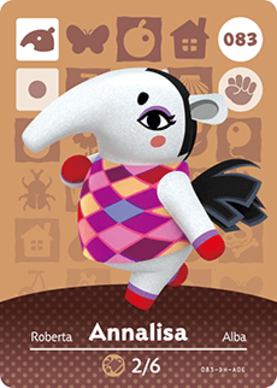 Annalisa Animal Crossing Amiibo Card - Animal Crossing Cards - Series 1