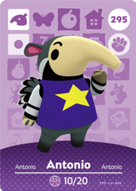 Antonio Animal Crossing Amiibo Card - Animal Crossing Cards - Series 3