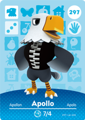 Apollo Animal Crossing Amiibo Card - Animal Crossing Cards - Series 3