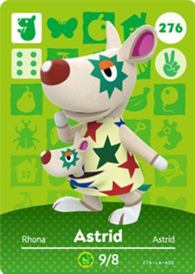 Astrid Animal Crossing Amiibo Card - Animal Crossing Cards - Series 3