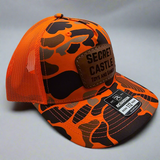 Blaze Camo Secret Castle Mesh Trucker Cap