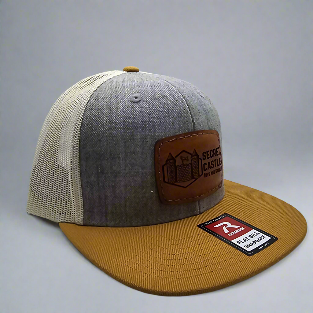 Cream/Grey/Sand Secret Castle Logo Mesh Trucker Cap