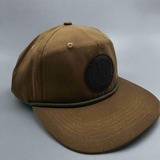 Brown Secret Castle Black Circle Logo Rope Hat