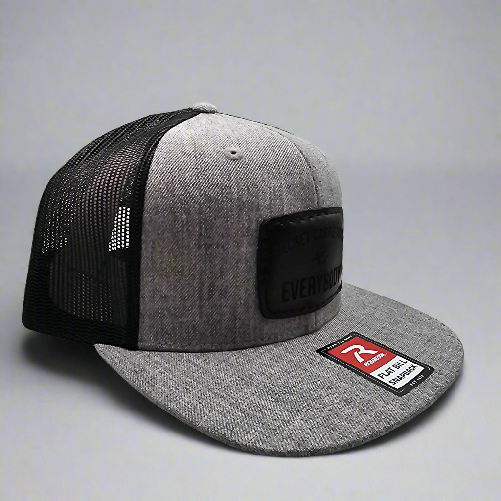 Ash/Black Secret Castle VS Everybody Black Patch Mesh Trucker Cap