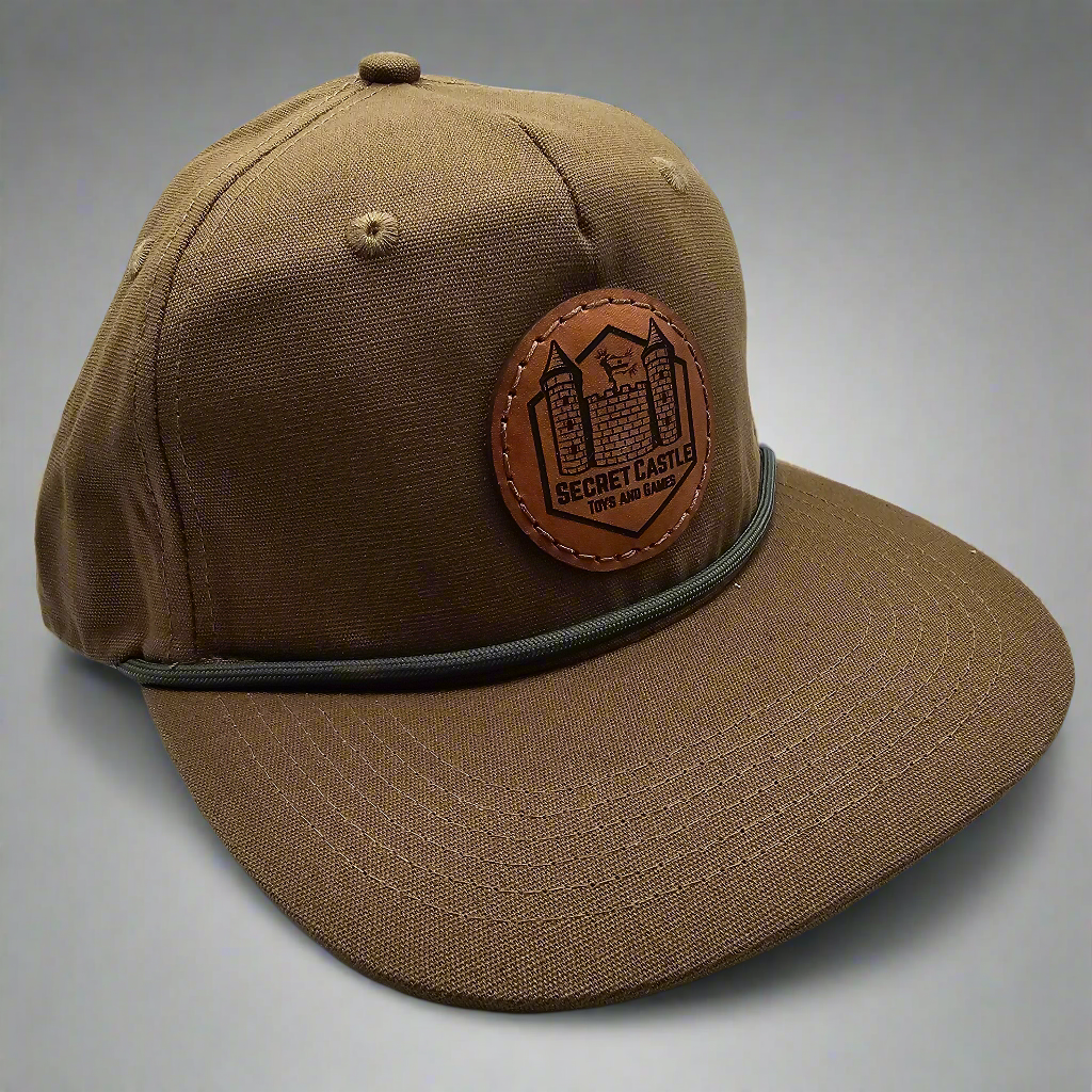 Brown Secret Castle Circle Logo Rope Hat