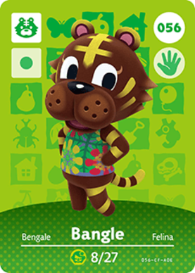 Bangle Animal Crossing Amiibo Card - Animal Crossing Cards - Series 1