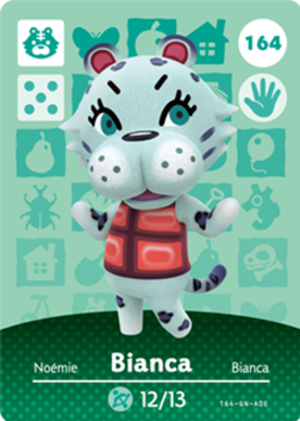 Bianca Animal Crossing Amiibo Card - Animal Crossing Cards - Series 2