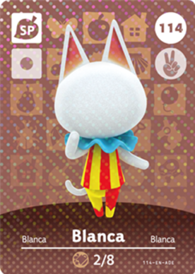 Blanca Animal Crossing Amiibo Card - Animal Crossing Cards - Series 2