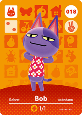 Bob Animal Crossing Amiibo Card - Animal Crossing Cards - Series 1