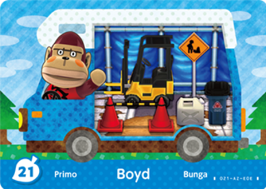 Boyd Animal Crossing Amiibo Card - Animal Crossing Cards - New Leaf Welcome Amiibo Series