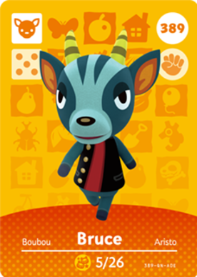 Bruce Animal Crossing Amiibo Card - Animal Crossing Cards - Series 4