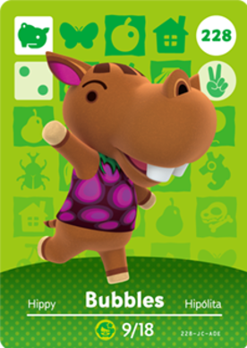 Bubbles Animal Crossing Amiibo Card - Animal Crossing Cards - Series 3