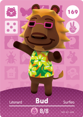 Bud Animal Crossing Amiibo Card - Animal Crossing Cards - Series 2