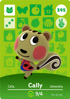 Cally Animal Crossing Amiibo Card - Animal Crossing Cards - Series 4