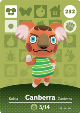 Canberra Animal Crossing Amiibo Card - Animal Crossing Cards - Series 3