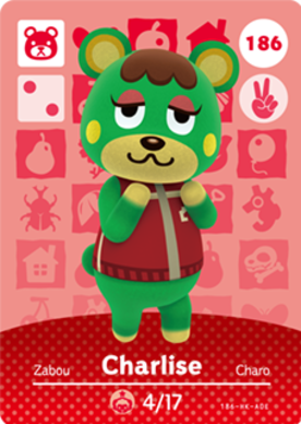 Charlise Animal Crossing Amiibo Card - Animal Crossing Cards - Series 2