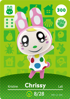 Chrissy Animal Crossing Amiibo Card - Animal Crossing Cards - Series 3