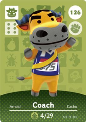 Coach Animal Crossing Amiibo Card - Animal Crossing Cards - Series 2