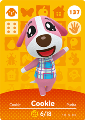 Cookie Animal Crossing Amiibo Card - Animal Crossing Cards - Series 2