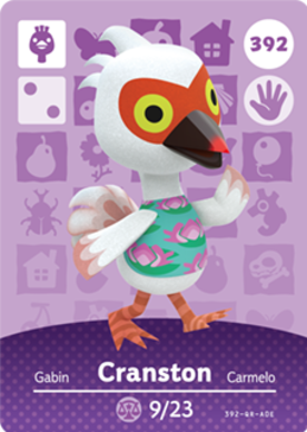 Cranston Animal Crossing Amiibo Card - Animal Crossing Cards - Series 4