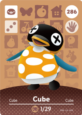 Cube Animal Crossing Amiibo Card - Animal Crossing Cards - Series 3